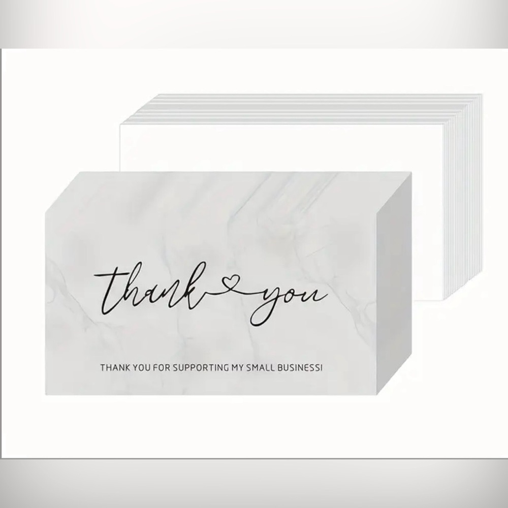 100 Thank You Cards for Small Business